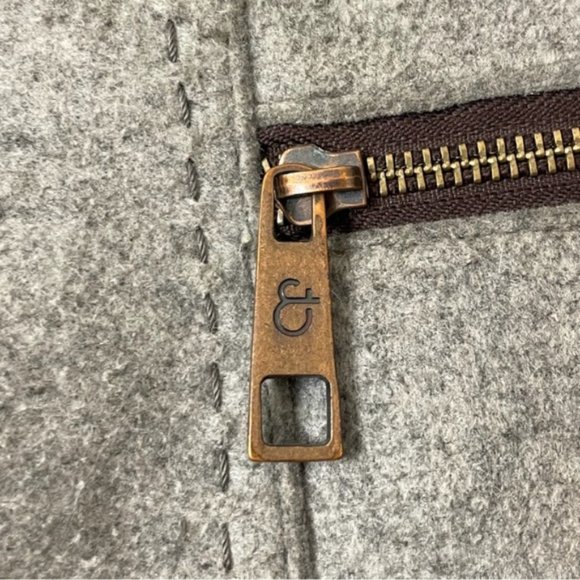 MATT &NAT grey wool blend shoulder bag satchel - Picture 5 of 10